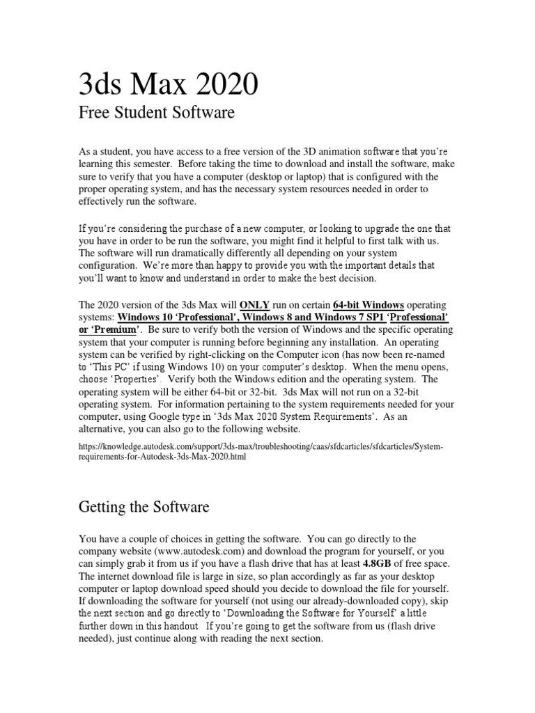 sfærisk dobbeltlag frost 3ds Max 2020 Student Software Offer | PDF | Autodesk 3ds Max | Installation  (Computer Programs)