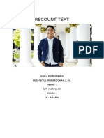 Recount Text: Guru Pembimbing Hidayatul Mufarochah, S.Pd. Nama: Siti Marfu'Ah Kelas: X - Agama