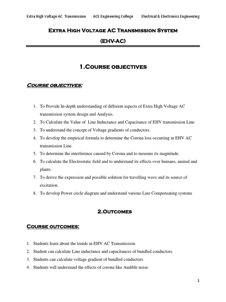 EHV AC Transmission System Overview | PDF | Electric Power Transmission ...