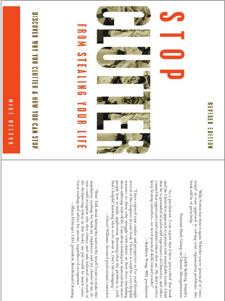 Stop Clutter Pdf Compulsive Hoarding Psychology