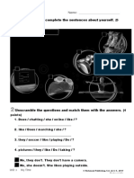Read, Match and Complete The Sentences About Yourself.: © Richmond Publishing, S.A. de C.V., 2017 Photocopiable