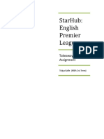 Starhub: English Premier League: Takeaway Assignment