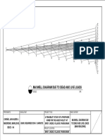 Maxwell Diagram Due To Dead and Live Loads: A B C D E O P Q R S T U V W X Y Z A' B'