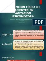 Contención Física de Pacientes en Agitación Psicomotora