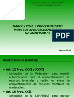 Marco Legal de Los Aprovechamientos No Maderables