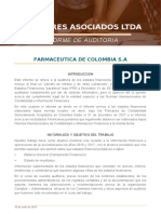 Dictamen de Auditoria Farmaceutica de Colombia S.A.