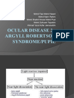Ocular Disease 2: Argyll Robertson Syndrome/Pupil