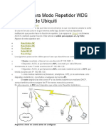 Manual para Modo Repetidor WDS en AirOS de Ubiquiti (REPETIDOR AP)