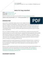 Preoperative Evaluation For Lung Resection - UpToDate PDF