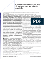 Understanding The Nanoparticle-Protein Corona Using Methods To Quantify Exchange Rates and Affinities of Proteins For Nanoparticles