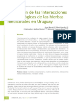 Evaluación de Las Interacciones Farmacológicas de Las Hierbas Medicinales en Uruguay