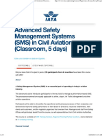 Advanced Safety Management Systems (SMS) in Civil Aviation (Classroom, 5 Days) - IATA Training Course