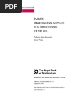 IFRC #16 - Stanworth and Purdy Jan 2001 - Survey Professional Services for Franchising in the UK