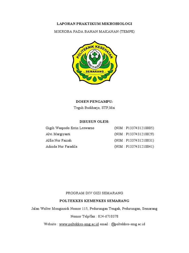 Microbial Content and Fermentation Process of Tempeh PDF