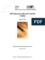 Toolkit for MFI Internal Audit and Controls