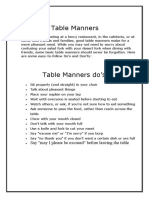 Table Manners