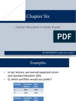 Chapter Six: Capital Allocation To Risky Assets