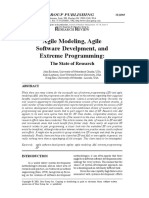 Agile Modeling, Agile Software Develpment, and Extreme Programming