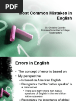 Common mistakes in english scribd