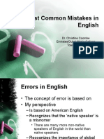 Most Common Mistakes in English For Students