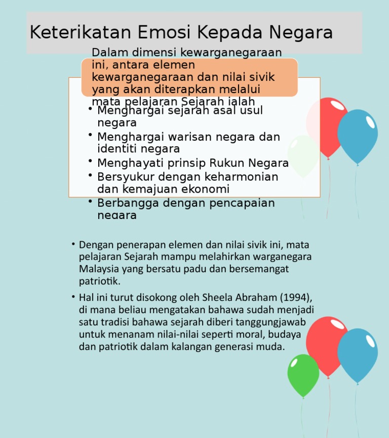 Keterikatan Emosi Kepada Negara Pdf