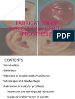 Fabrication of Occular and Auricular Prosthesis