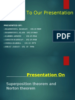 Superposition and Norton Theorems Presentation