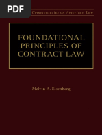 Melvin Aron Eisenberg Foundational Principles Of Contract Law Oxford University Press Usa 2018 Pdf Offer And Acceptance Damages