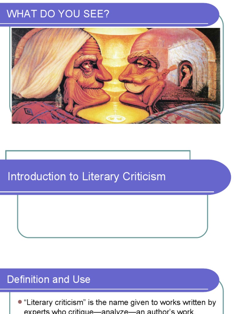 Introduction to Literary Criticism | PDF | Id