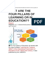 What Are The Four Pillars of Learning or in Education??: Mayann