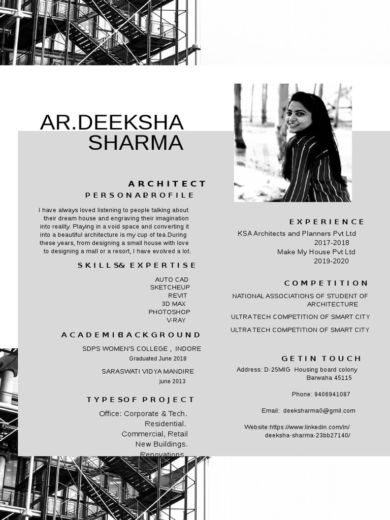 Deeksha Sharma: Architect Profile | PDF