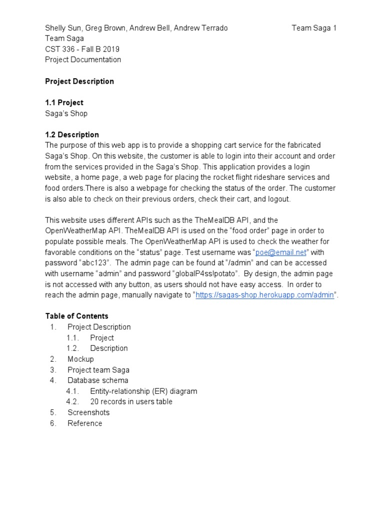 CST 336 Final Project | PDF | Websites | Application Programming Interface