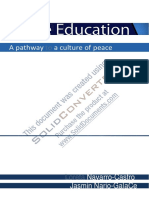 Peace Education, A Pathway To A Culture of Peace PDF