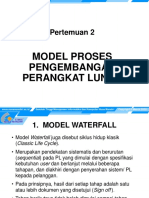 Pertemuan 2: Model Proses Pengembangan Perangkat Lunak