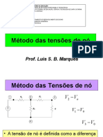 Aula 3 Métodos de análise de circuitos  - método das tensões de nó