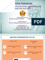 Perawatan Pulpa Vital Dan Non Vital Gigi Sulung BAG - PULPOTOMI NON VITAL PDF