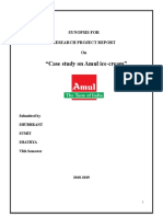 Syn Case Study On Amul Icecream