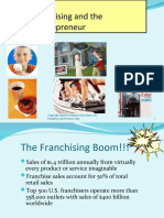Franchising and The Entrepreneur: Publishing As Prentice Hall 1
