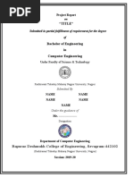 Computer Project Front Page | PDF