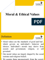 6moral & Ethical Values
