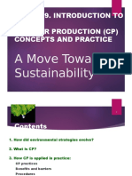 Lecture 9. Introduction To Cleaner Production (CP) Concepts and Practice