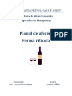 Plan de afaceri - Ferma viticol