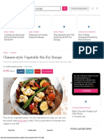 Chinese-Style Vegetable Stir-Fry Recipe PDF