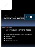 Information Warfare: Fore Academy Security Essentials (II)