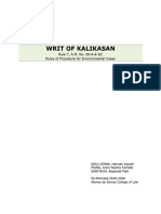 Narrative Report For Writ of Kalikasan