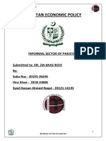 PEP Report Informal Sector of Pakistan Group G12