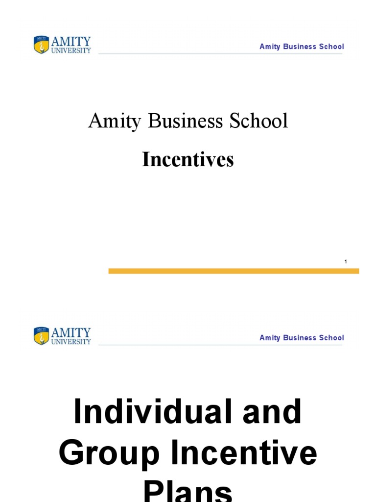 Individual And Group Incentive Plans Piece Work Incentive
