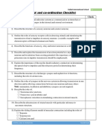 YEAR 13 CHECK LIST Control and Co-Ordination