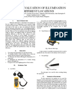 Experiment 2: Evaluation of Illumination of Different Locations