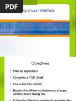 Creating A User Interface